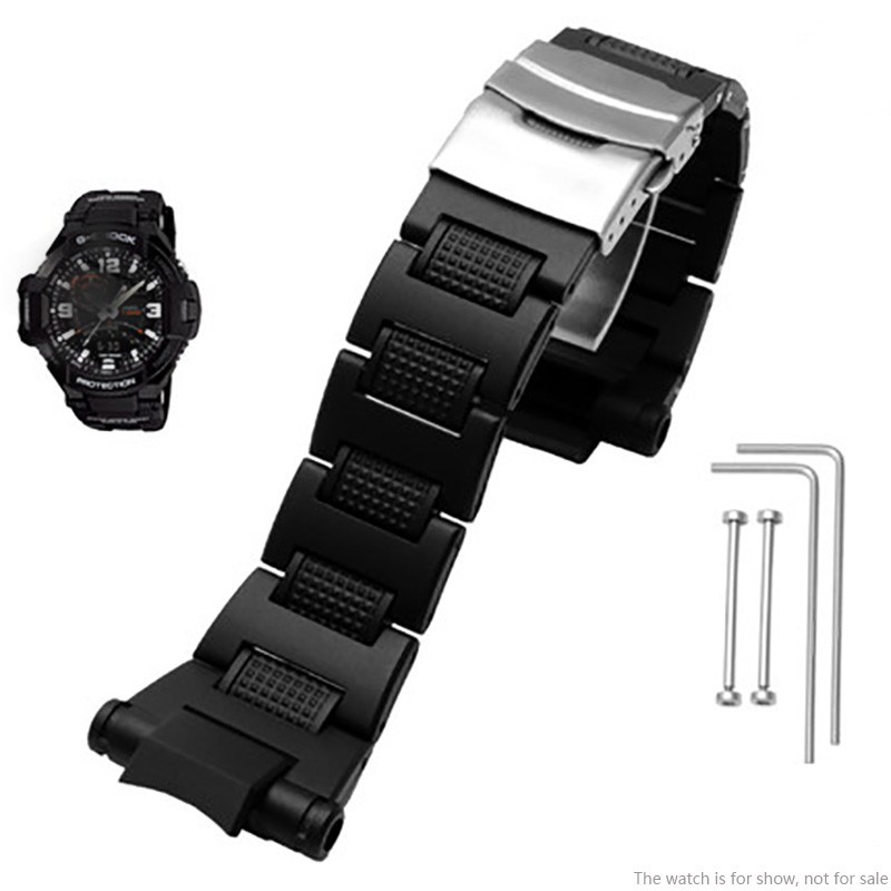 Plastic Watchband for Casio GW-A1100FC GW-A1000 GW-4000 GA-1000 Watch Strap High Quality Mens Sport Wrist Bracelet