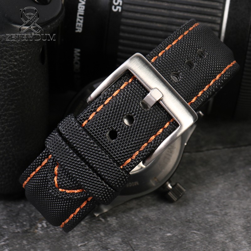 Men's Waterproof Nylon Safety Belt, 20 and 21 mm, 22 mm, High Quality Fabric, Special for NATO Belt, Nylon