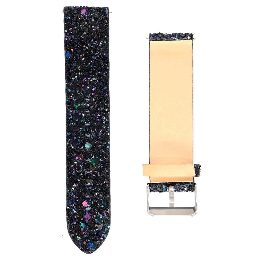 Samsung Galaxy Watch 42mm Smart Watch Strap Leather Strap For Galaxy Watch Active 2 Bling Replacement Glitter Watchband Bracelet