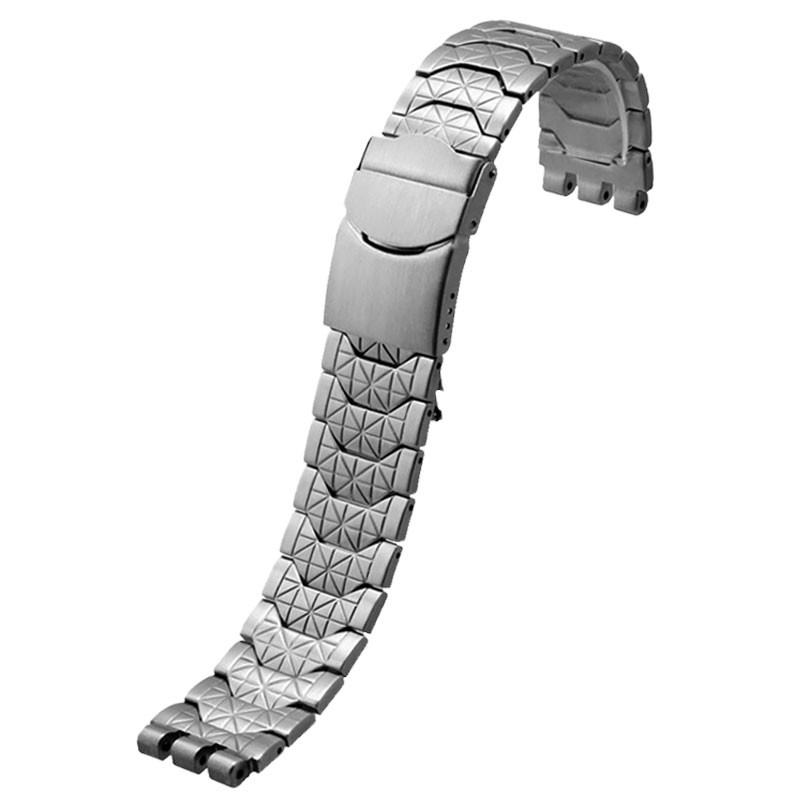 Fine Steel Watchband Double Convex Mouth For Swatch Watch YCS YAS YGS Iron Men And Women Steel Watch Strap 19mm Wristband