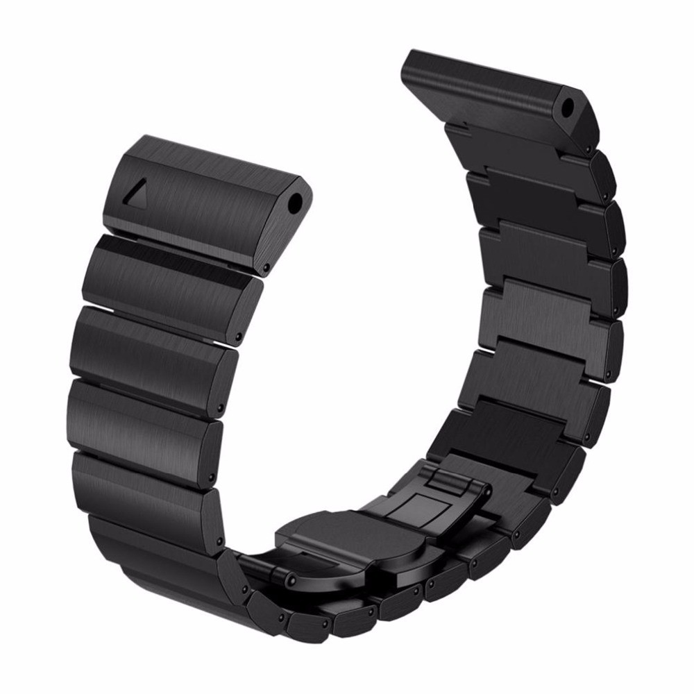 26mm Metal Straps for Garmin Fenix, 3 Bands Compatible with HR Sapphire D2 Tactix Quatix Bravo With T