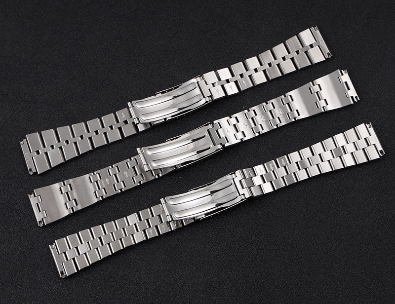 Stainless Steel Watch Band 19mm 20mm Strap Wristband Watch Strap Depolyment Watch Buckle Replacement Wrist Strap For Seiko