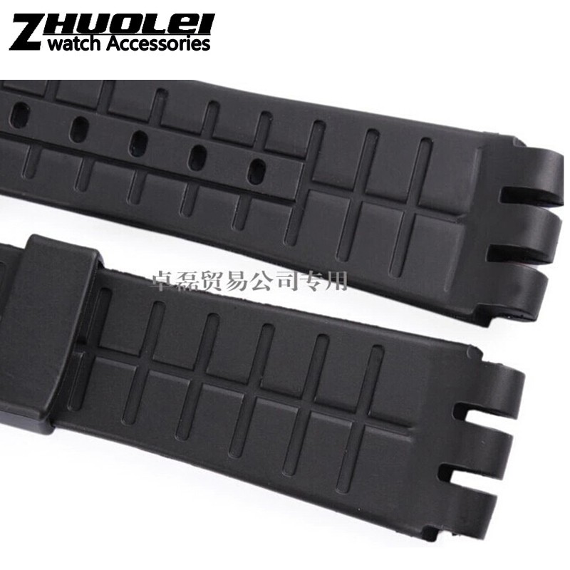 Rubber band for swatch 23mm men's watch, high quality, black, soft, waterproof, silicone, watch straps, black