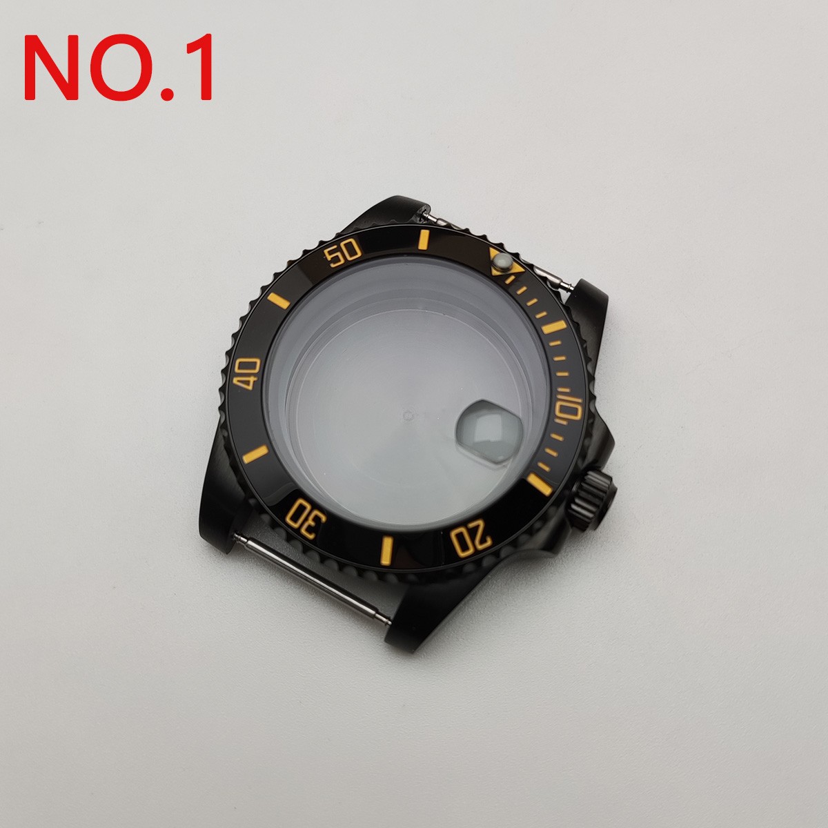 NH35 case 40mm sterile watch case add ceramic bezel fit NH35 movement NH36