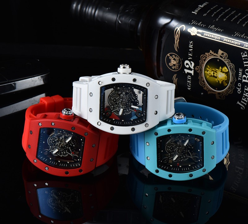 2022 RM Feature Luxury Men's Military Hollow Sports Watch Men Analog Date Quartz Watch Men's Watch