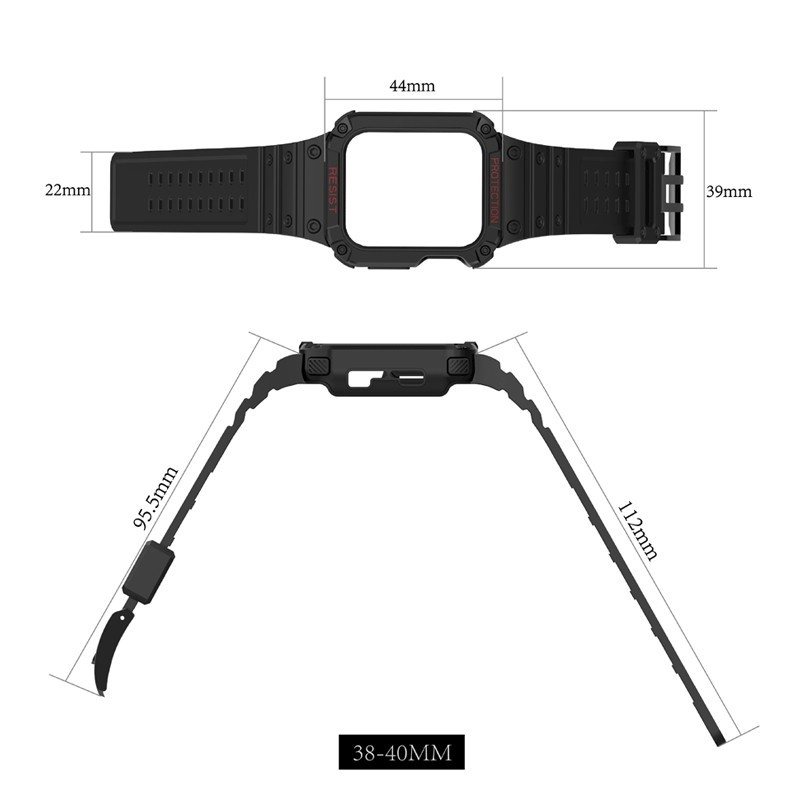 TPU Case + Strap For iWatch Series 7 6 SE 5 4 Watchband Protective For Apple Watch 38mm 42mm Sport Strap Bracelet Accessories