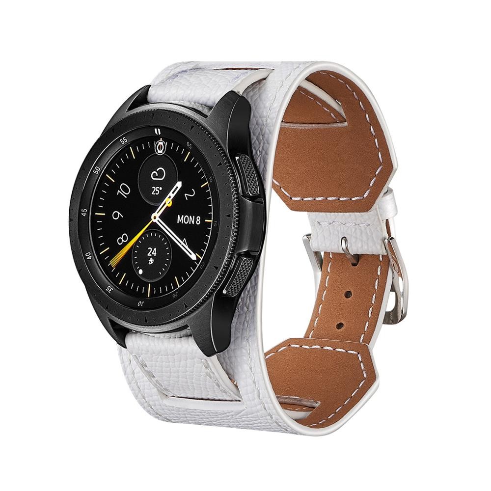 22mm 20mm watch strap for samsung galaxy watch 4 classic 46mm 42mm smart watch genuine leather strap amazfit cuff bracelet