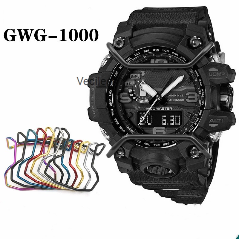 Wire Guard Protector for Sport Watch Models GG-1000 Watch GWG-100 Bumper Protector Wire Guard Accessories 100% Metal Stainless Steel