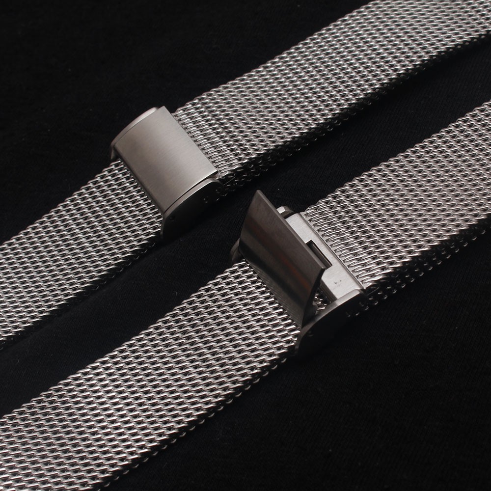 New High Quality Watches 18mm 20mm 21mm 22mm Stainless Steel Black Silver Watches Mesh Bracelet Watch Band Strap Fit Brands