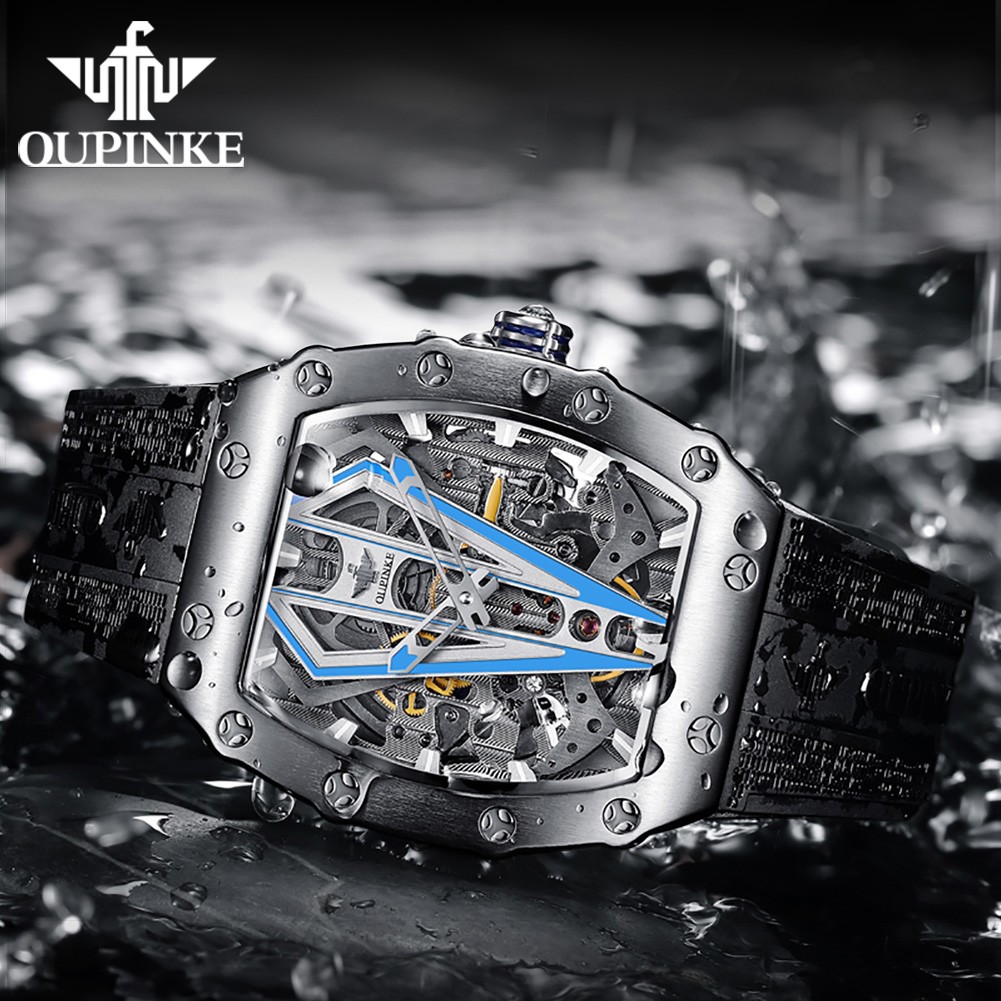 OUPINKE Luxury Brand Men's Mechanical Watches Automatic Swiss Movement Waterproof Sapphire Mirror Men Automatic Watches