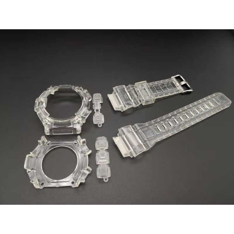 Watch Bands and Case for G-9300 GW-9300 Ice Crystal Transparent Watch Strap and Bezel with Gift Tools for Man and Woman