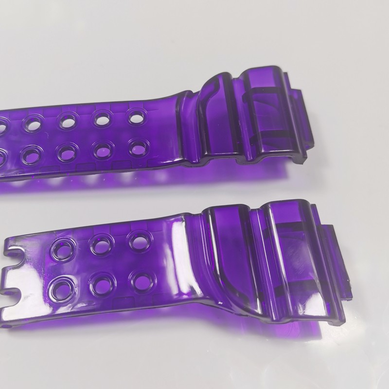 DW8200 Ice Transparent Silicone Rubber Watchband and Bezel Transparent Watchband Cover with Tools Wholesale Dropshipping