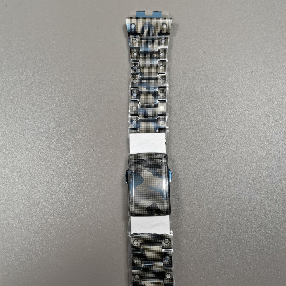 Genuine GMW-B5000 Blue Camouflage Titanium Watch Band With Tools and Screws