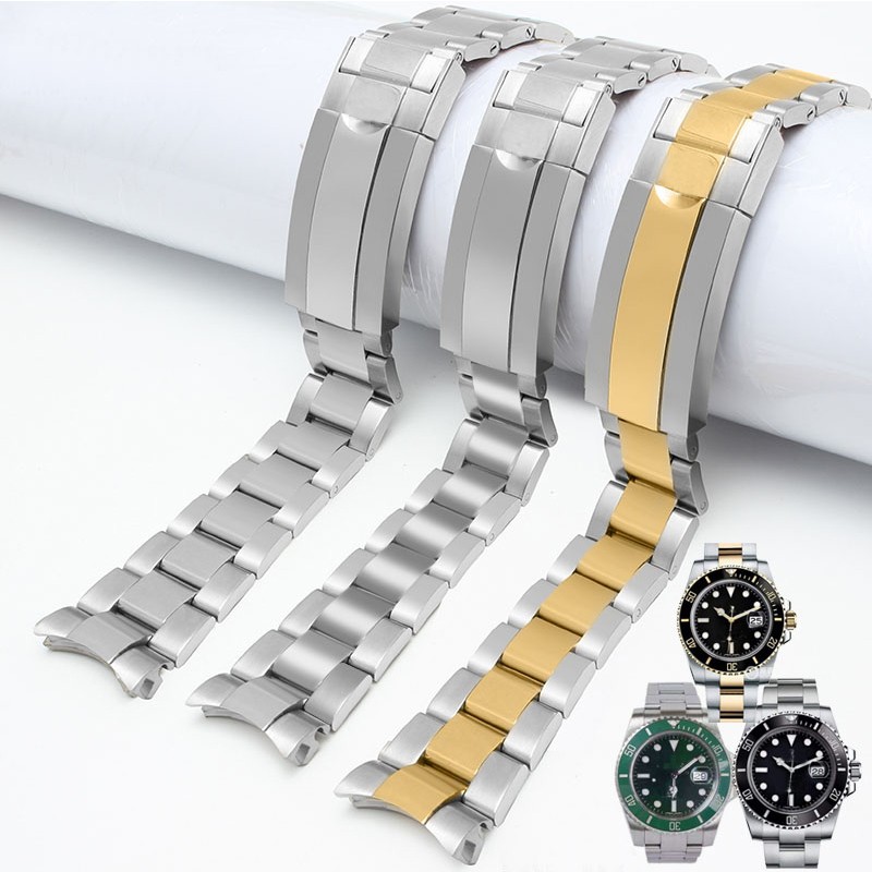 Watch Band for Rolex Submarine Yacht-Master Daytona Solid Stainless Steel Watch Strap Chain Watch Accessories Watch Band