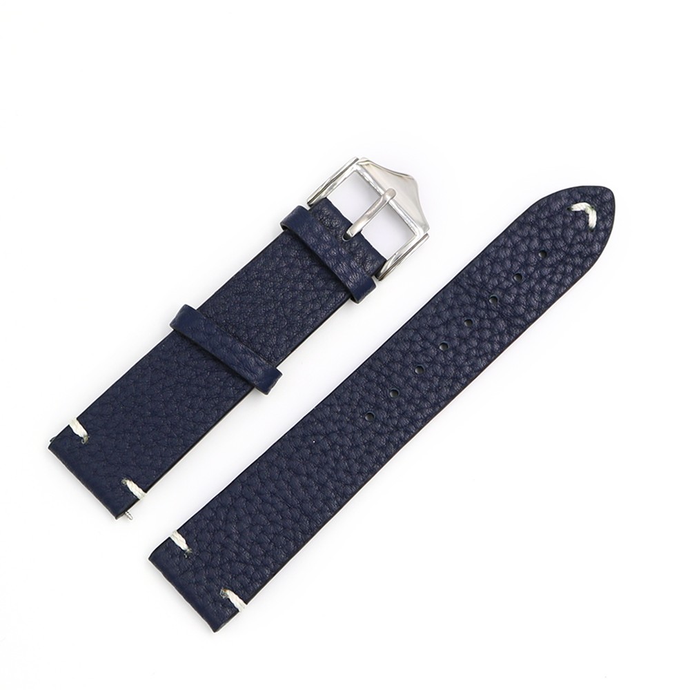 CARLYWET - Cowhide watch strap, antique, smooth, 20, 22, 24mm, wholesale, new style, black, brown, blue, red, polishing buckle