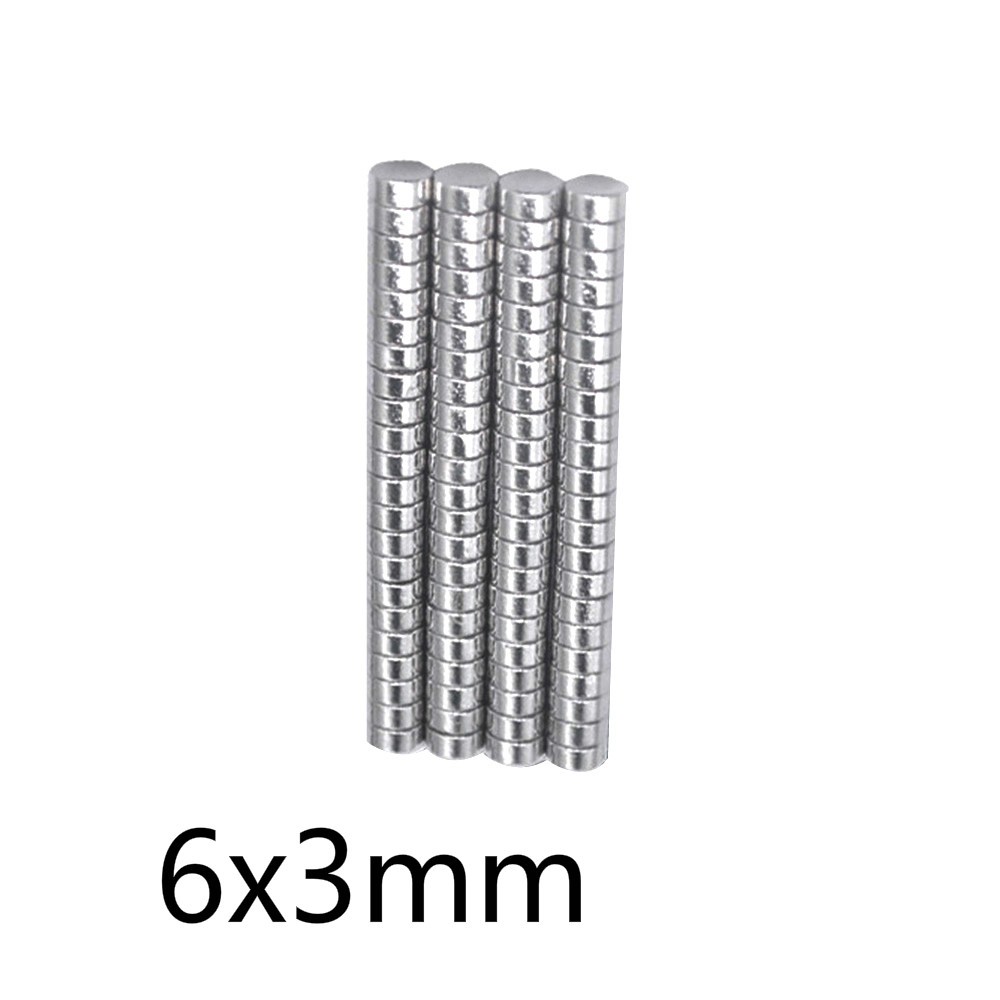 10-50pcs Small Round Magnets Strong Magnet Rare Earth Neodymium Magnet 6mm Diameter 1/1.5/2/3/4/6/8/10/15/20mm Thick