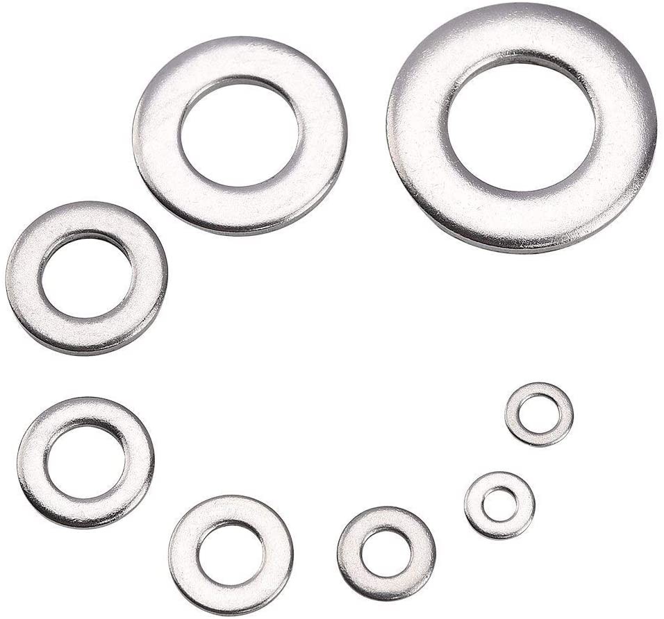 Stainless Steel Gasket Set 360/180pcs Washer M2 M2.5 M3 M4 M5 M6 M8 M10