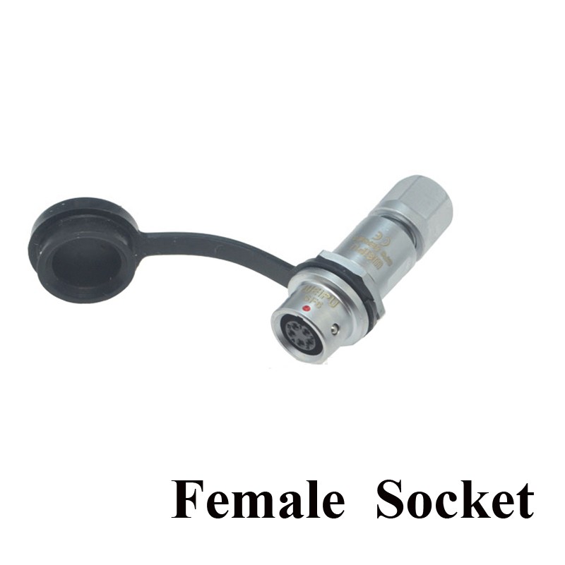 Original Weipu SF6 Connector SF6 2 3 4 5 Pin Male Female Plug Cable In Line Socket Connector Cable SF610/P SF611/S