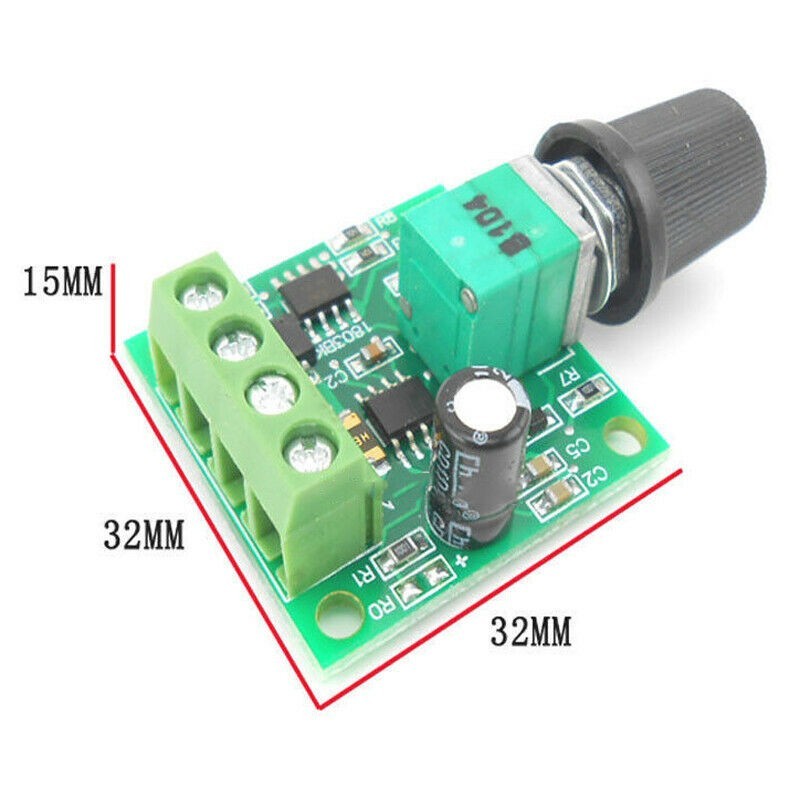 Speed ​​Controller Voltage Knob Switch Kit DC 1.8V 3V 5V 6V 12V 2A PWM Low Voltage Motor Speed ​​Controller