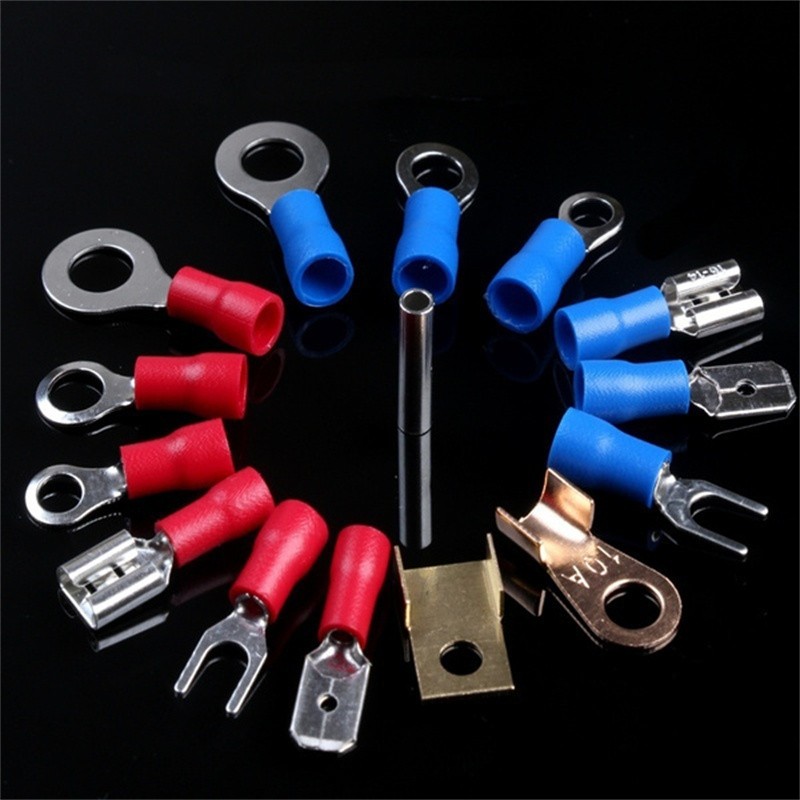 Electrical Wire Terminals Set Kits Insulated Crimp Spade Ring Assorted Electrical Wire Terminals Wire Connectors