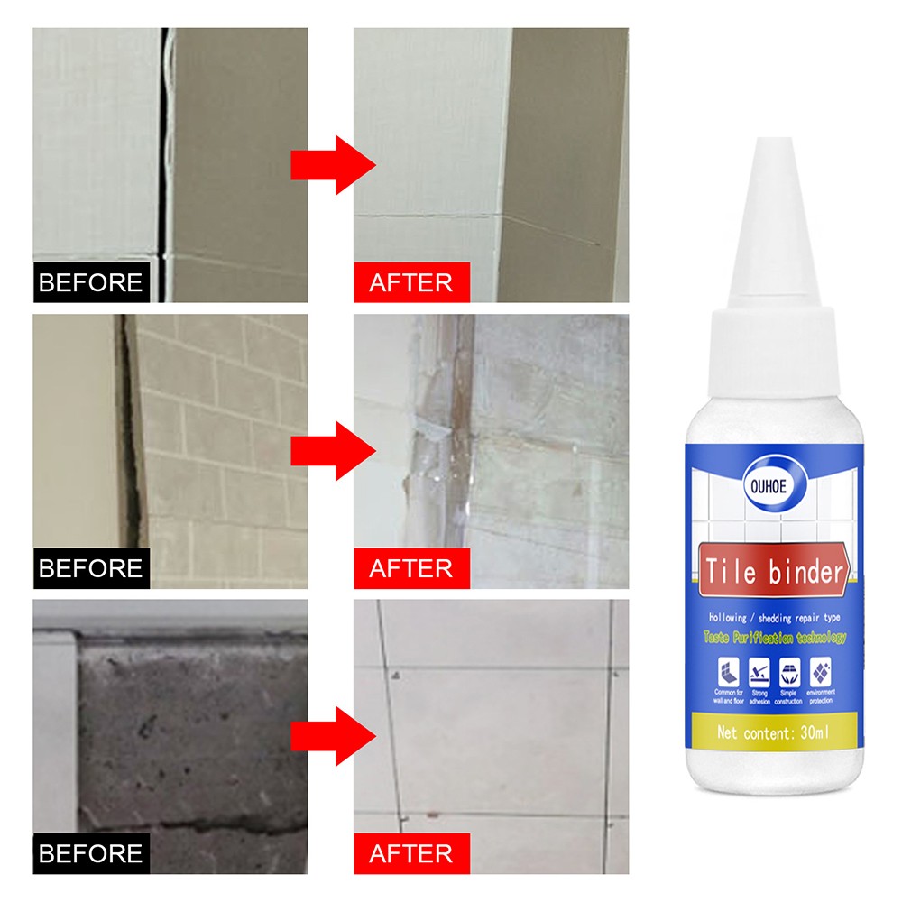 100ml Professional Tile Repair Glue Paste Power Fast Adhesive Wall Repair Tile Repair Professional Glue for Home