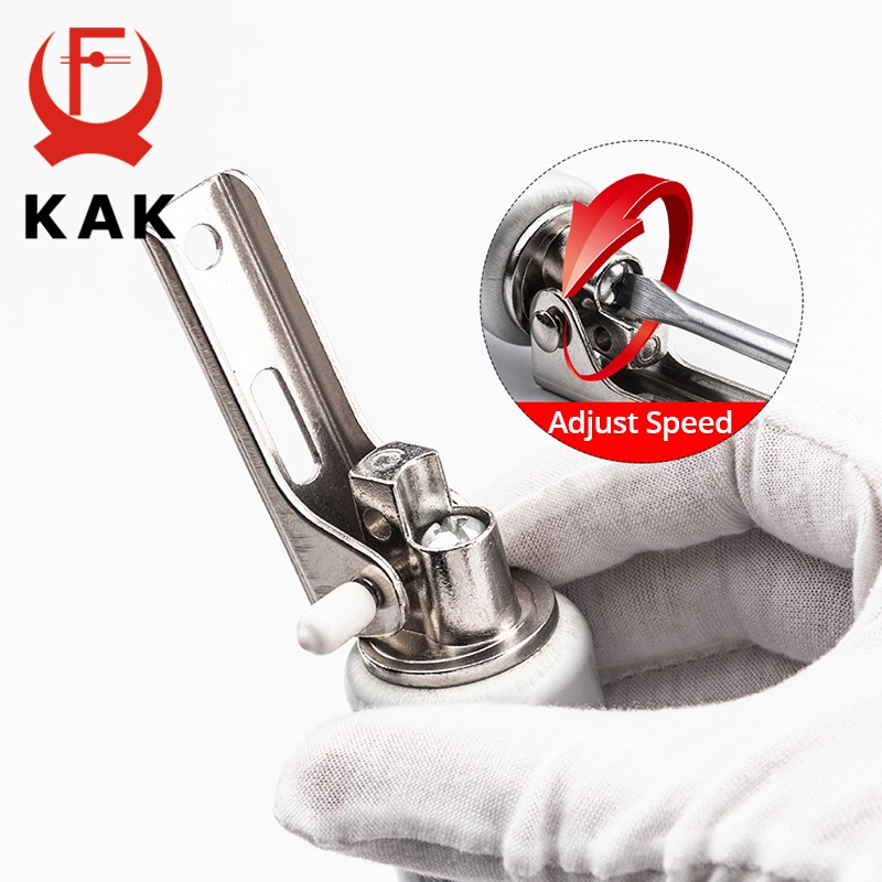 KAK Pneumatic Automatic Door Closer 35KG Positioning Adjustable Speed ​​Door Close Equipment Mute Soft Close Door Hardware