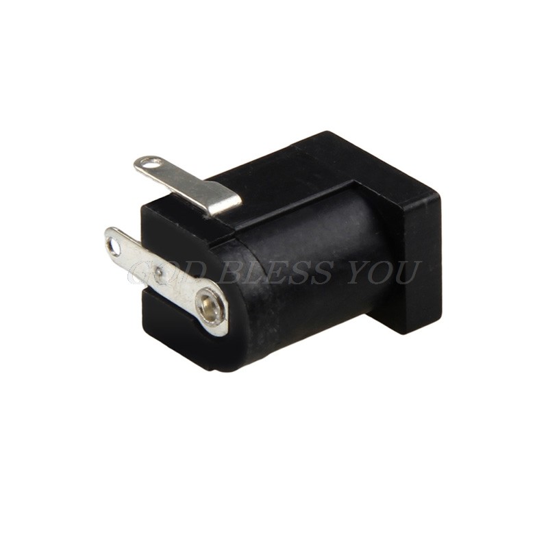 10pcs PCB Base 5.5 x 2.1mm Female DC Power Jack Plug Black Socket Connector Drop Shipping