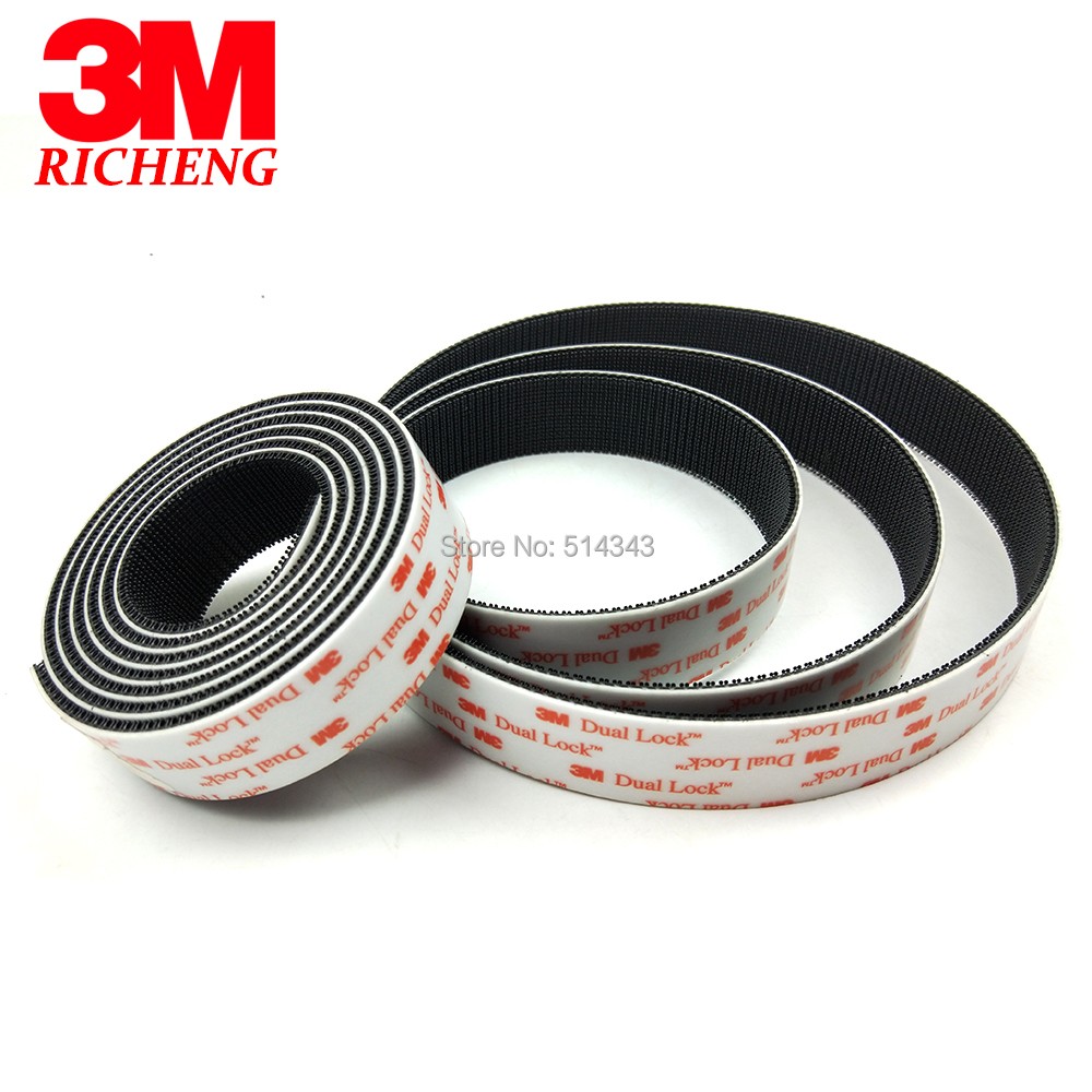 Black SJ3551 Adhesive Tape Double Lock Type 400 Lockable Lock Tape VHB Fixing Tape