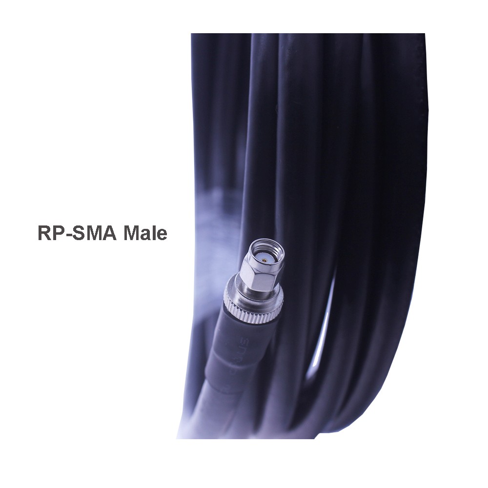 Cable LMR 400 SMA to SMA Male/RP SMA Male Connector Low Loss 50 Ohm 50-7 Cord WiFi Antenna Extension Jumper RF Coaxial Adapter