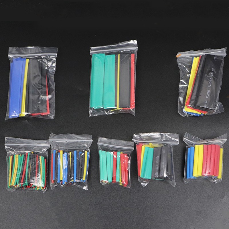 328pcs/set Heat Shrink Tube Kit Assorted Shrink Wrap Sleeves Tubing Wire Cable Protector Heat Shrinkable Sheath 8 Sizes