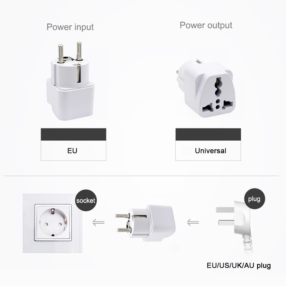 Universal UK, AU, EU, US, UK, EU, AU Power Adapter with 2 3 Pins