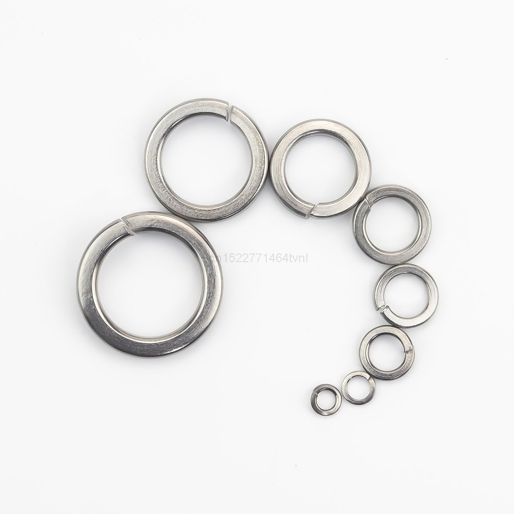 480pcs 304 Stainless Steel Spring Lock Washer Assortment Set, 9 Sizes - M2 M2.5 M3 M4 M5 M6 M8 M10 M12