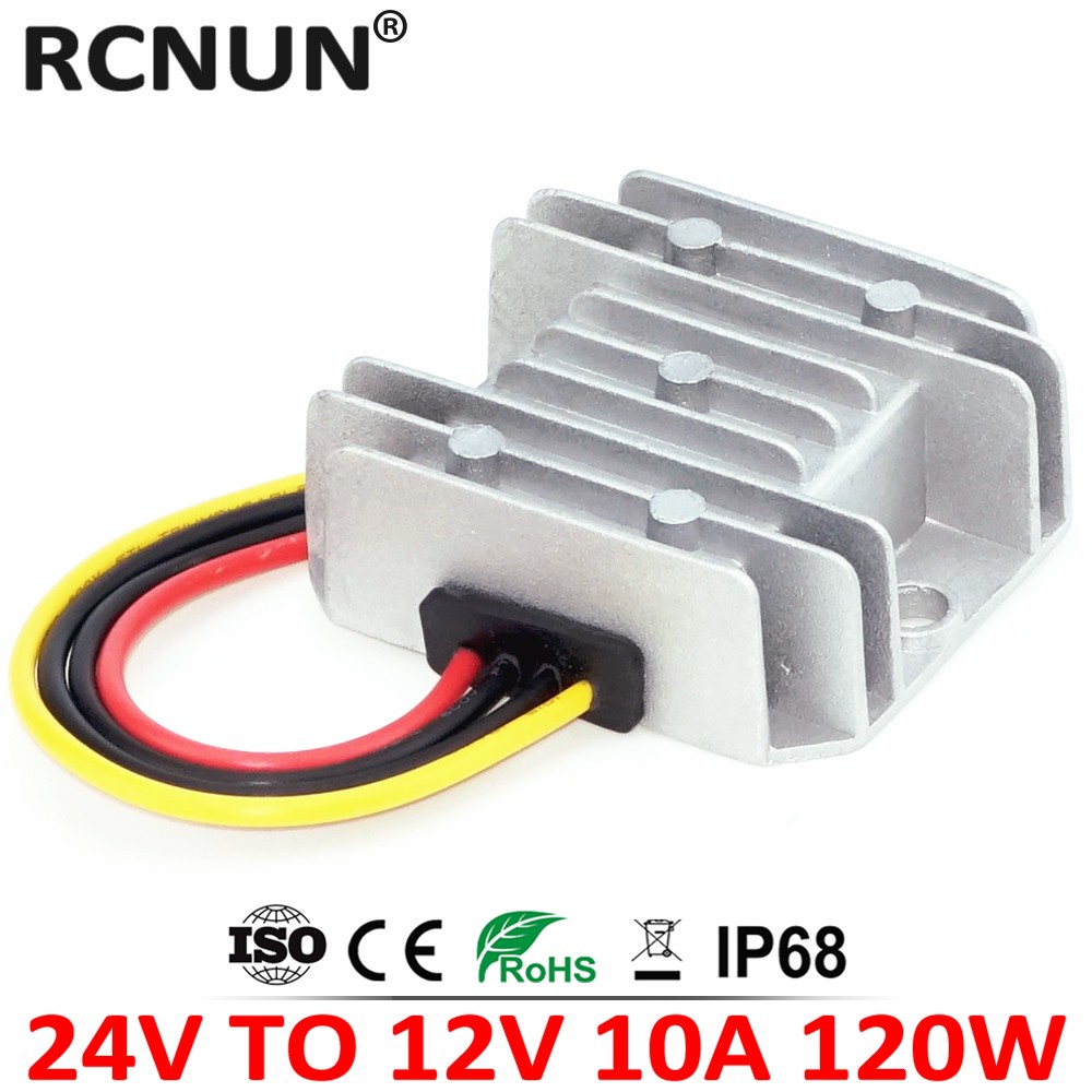 RCNUN - Voltage Converter, 24V to 12V, Voltage Converter, 24V to 13.8V 5A 8A 10A 15A 20A 30A 40 DC