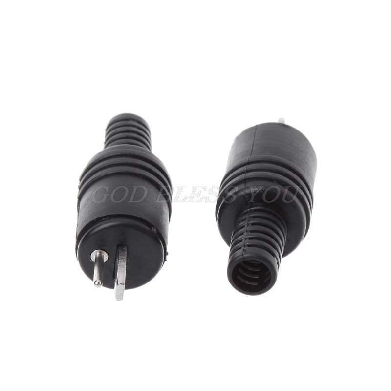 10pcs 2 Pin Din Head Plug 2 Pin Plug Hifi Speaker Cable Solder Connector Wire Plug New Drop Shipping