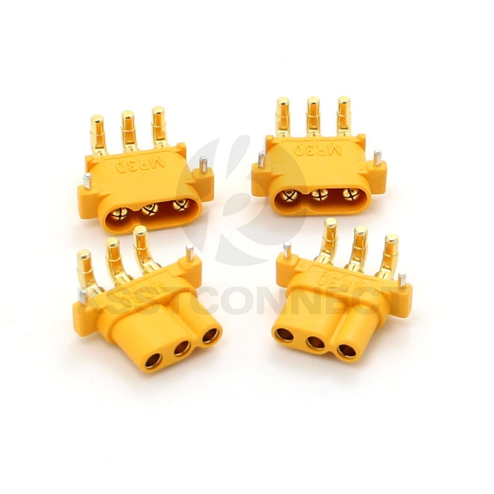 MR30PW Male-Female Connector, 90 Degree Right Angle, 10 Pairs