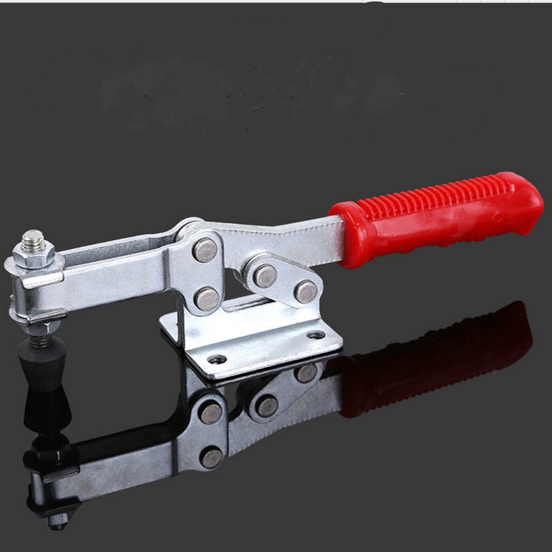 1PC High Quality Toggle Clamp Horizontal Piston Stroke Metal Push Pull Clamp Welding Tools Fast Clamping Hand Fittings