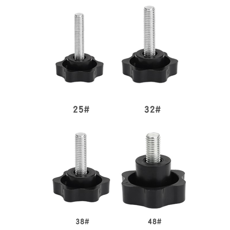 M4 m5 m6 m8 m10 m12 plastic handle screw plum hand tighten screw star shaped tighten nuts bakelite carbon steel handle