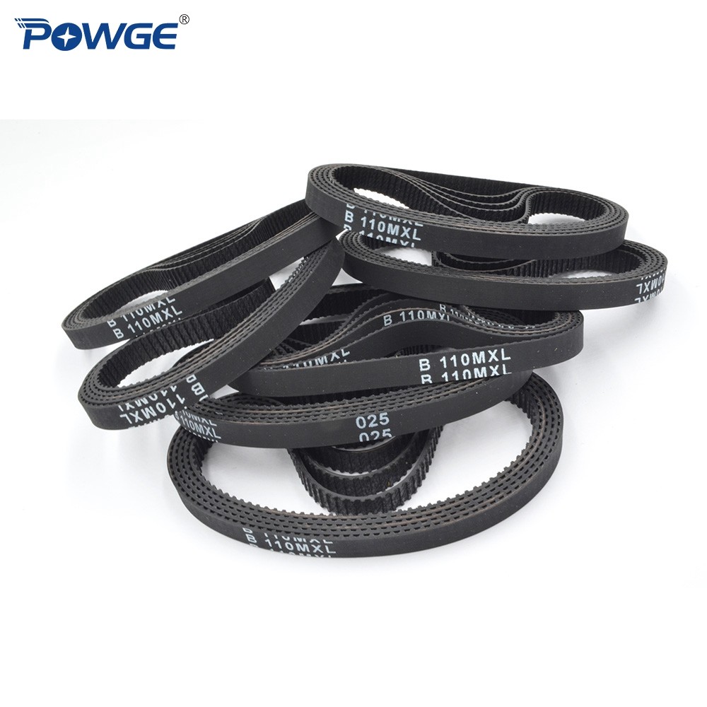 POWGE MXL Synchronous timing belt B105/B106/B107/B108/B109/B110/B111/B112/B113/B114/B115 Width 6.4/9.4mm B105MXL B110MXL B112MXL