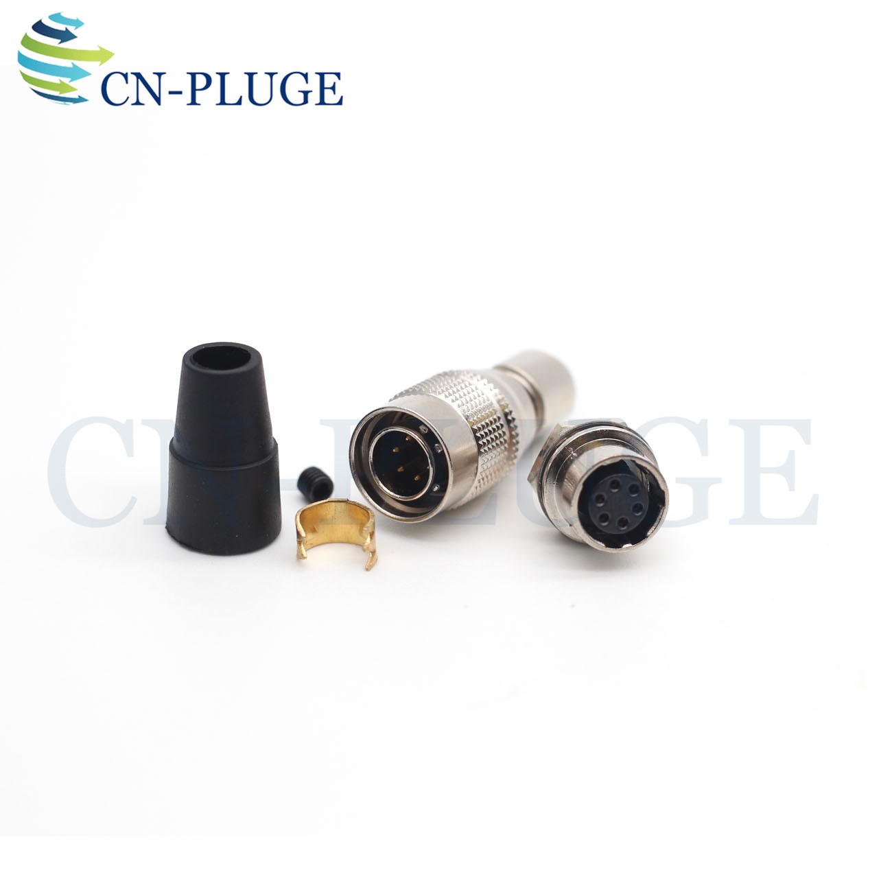 Heroes Connector 6 Pin, Plug Socket HR10A-7P-6P (73) / HR10A-7R-6S (73) Industrial Camera Connector,