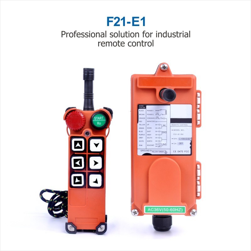 Free ship F21-E1 crane remote control 6 speed single controller wireless switch UTING telecontrol 220V 380V 65-440V