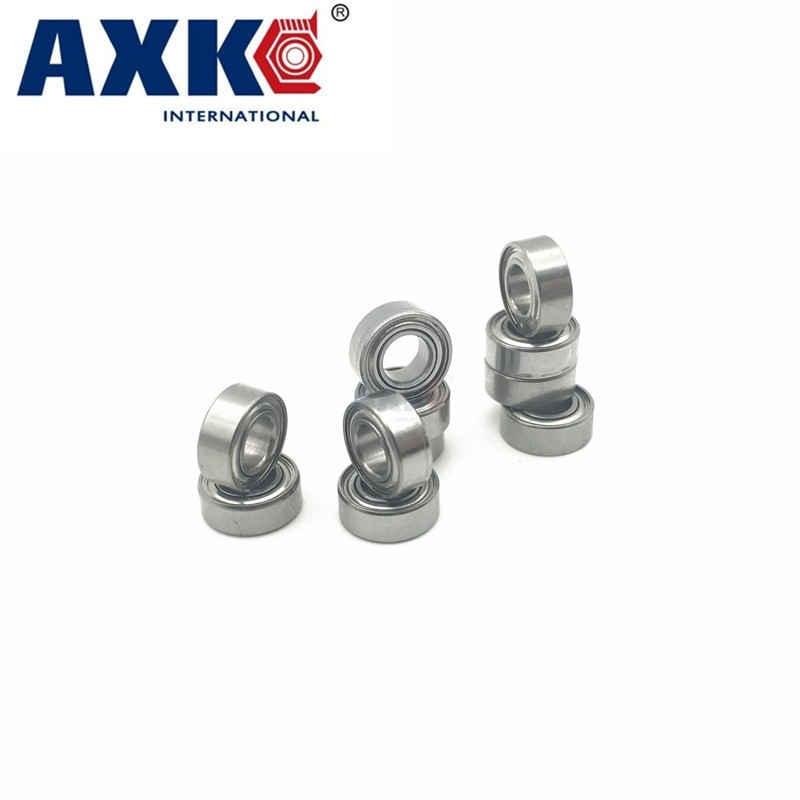 Axk Free Shipping 7x14x4mm S687 Zz W4 Abec3 7x14x4mm Stainless Steel Bearings