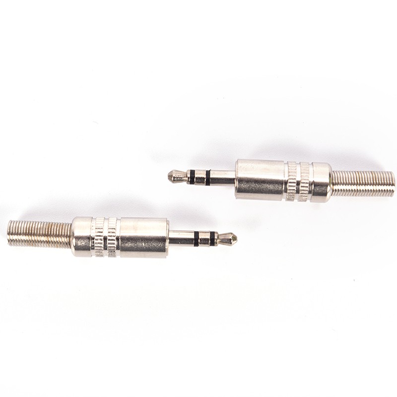 3.5mm 3 Pole Male Repair Headphones Audio Jack Connector Soldering Plug For Most Headphone Jack Replacement