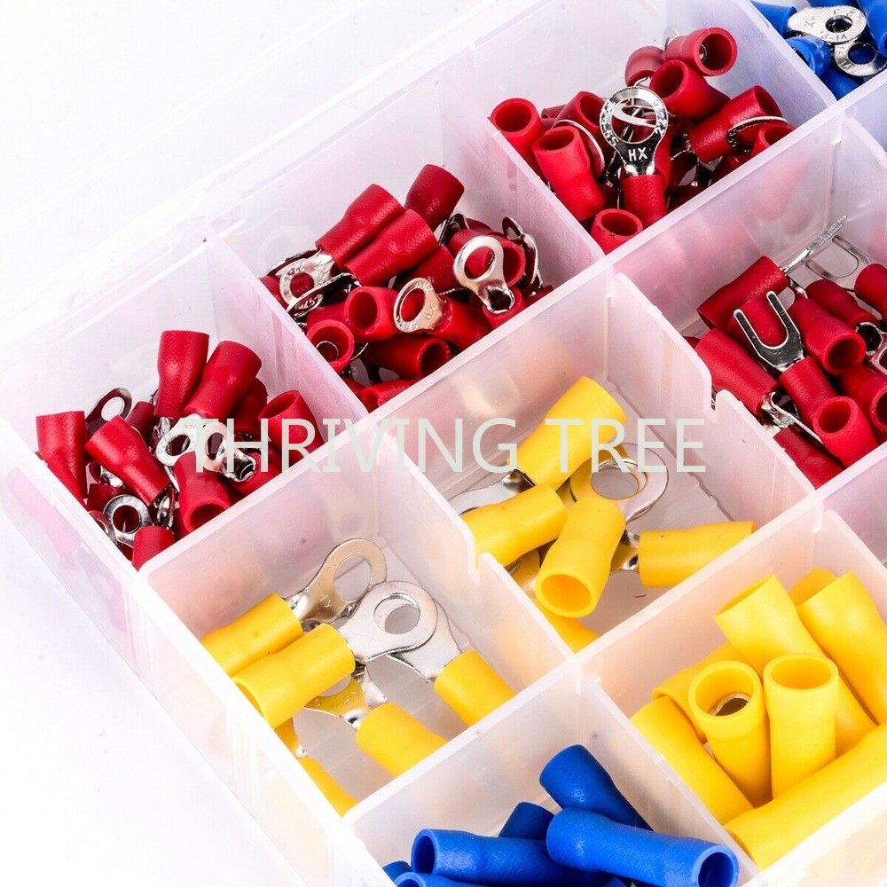 480/280pcs Insulated Cable Electrical Wire Connector Crimp Spade Butt Loop Fork Loop Lugs Rolled Terminals Assorted Kit Plier