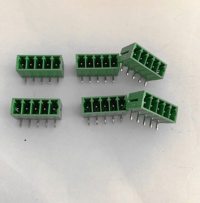 10 sets plug-in terminal block KF2EDGK-pitch 3.5mm 2P ​​3P 4P~22P Phoenix terminal straight/curved needle seat