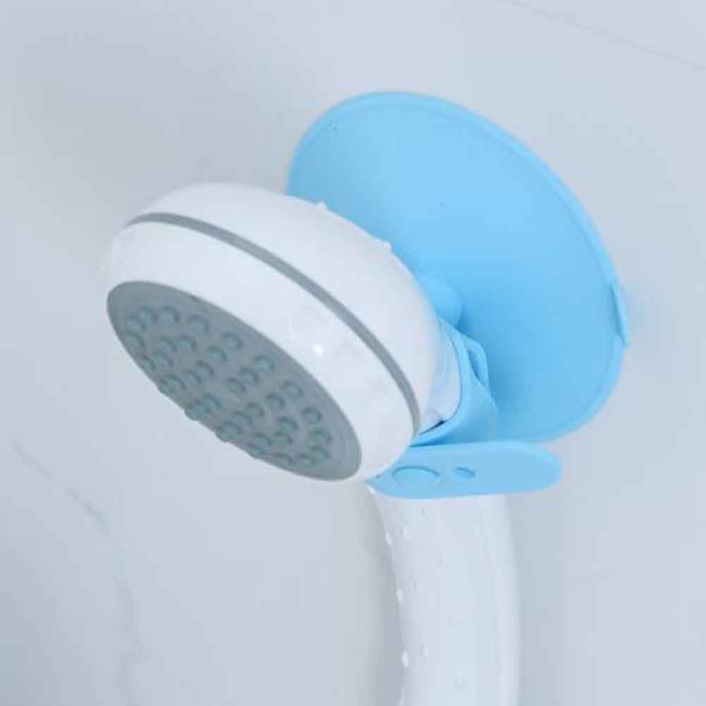 Bathroom Accessories Shower Head Holder Durable Silicone Adjustable Strap Non-slip Solid Wall Mounted Home Hotel Strong Suction