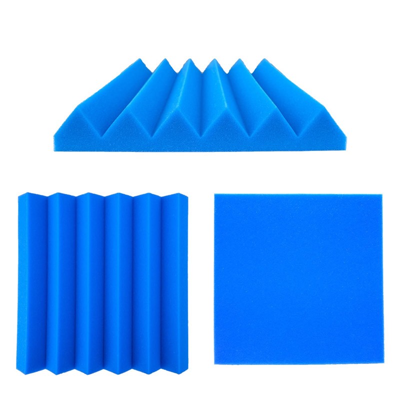 12/24pcs 2" X 12" X 12" Studio Acoustic Foam Wedges Tiles Soundproofing Panel Sound Insulation Absorbing Treatment Sponge