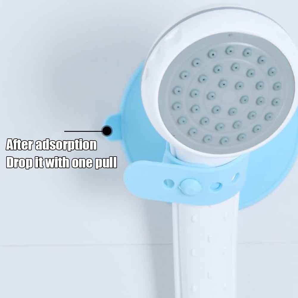 Space Saving Shower Head Holder Home Hotel Durable Strong Suction No Drilling Silicone Wall Mounted Solid Bathroom Accessories