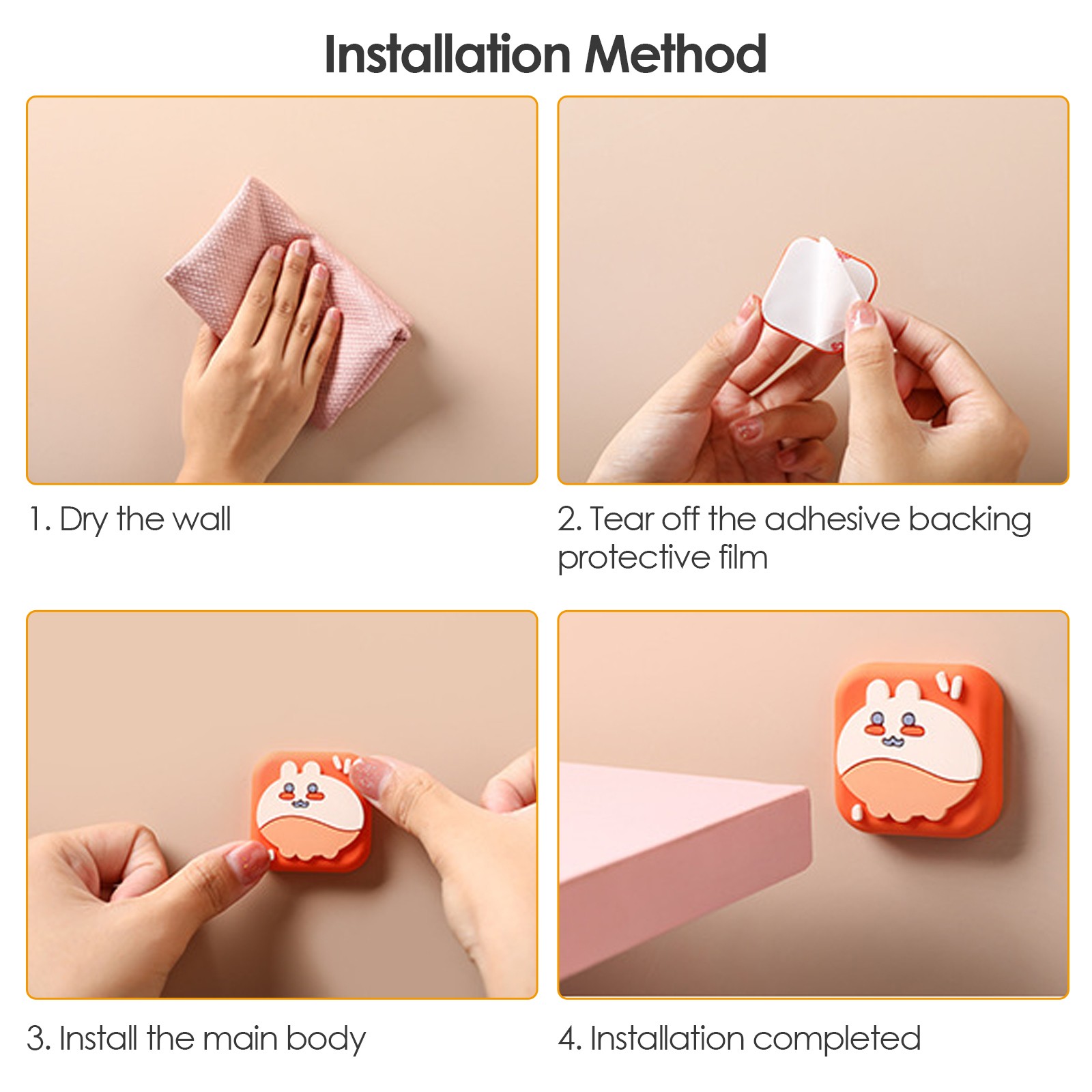 Soft Rubber Door Pad Silicone Wall Protector Premium Self Adhesive Door Bumper Household Cute Mute Door Handle Bumpers