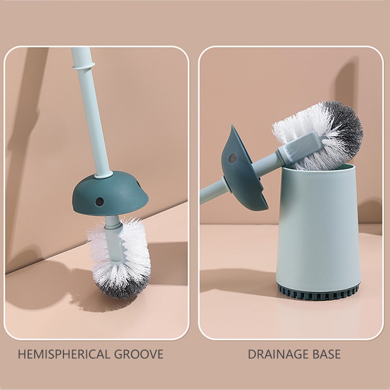 New Toilet Bowl Brush and Holder Set Convenience Cleaning Brush Bath Cleaning Supplies for Bathroom Ship Toilet Brush Holders