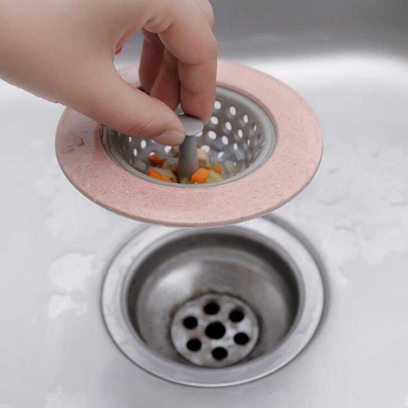 Kitchen Sink Drain Plugs Strainers Bath Drain Stopper Sink Floor Drain Plug Sewer Filter Mesh Hair Catcher Kitchen Accessories